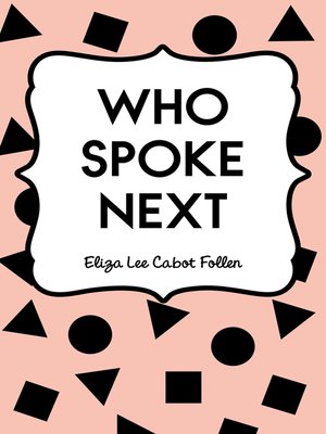 cover image of Who Spoke Next
